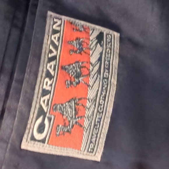 Beautiful wool herringbone single breasted sports coat XXL tall 42 EUC  Caravan - Picture 4 of 6